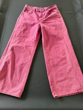 GAP Pink Wide-Leg Women's Jeans